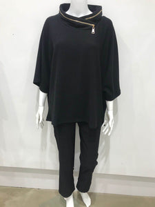Zip collar jumper