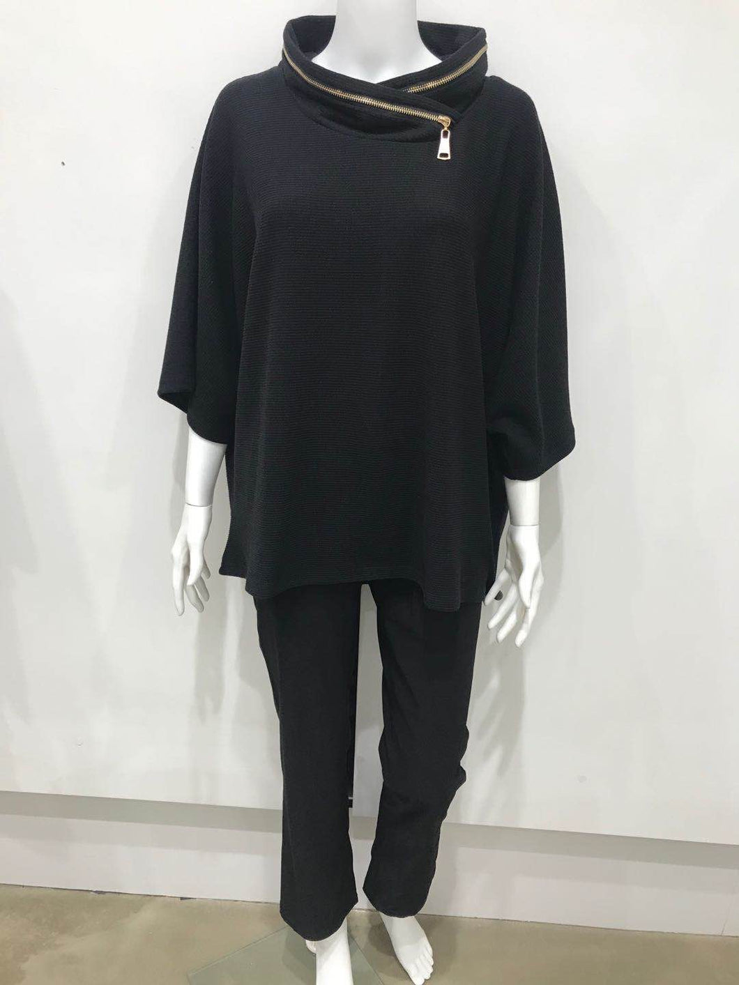 Zip collar jumper