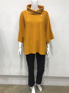 Zip collar jumper