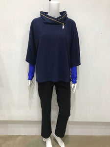 Zip collar jumper