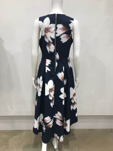 Hibiscus print dress