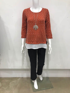 Double layer dotted top
