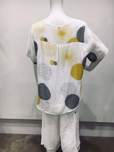 Double layered spotted top