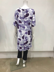 Double layer cotton linen tunic