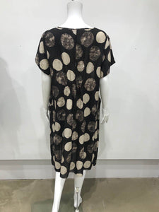 Oversized short sleeve dress