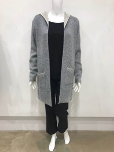 Hooded cardigan