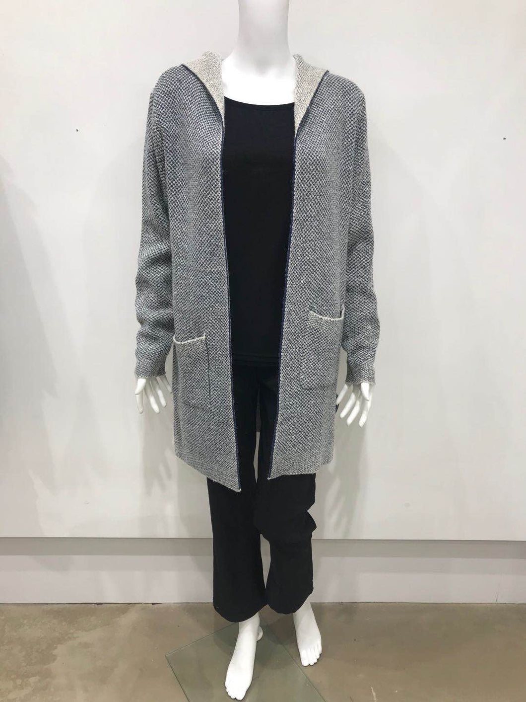 Hooded cardigan