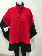 Load image into Gallery viewer, Wool poncho jacket
