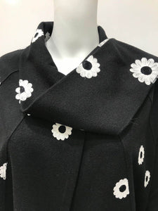 Embroidered A-line jacket