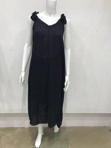 Long linen rayon dress